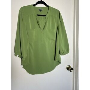 Torrid Harper Womans Blouse Bohemian Preppy Chic Office Professional Casual 0
